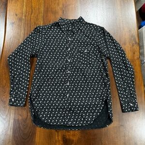 Esby Floral Button Down Casual Mens Long Sleeve Shirt Shirt Size Medium